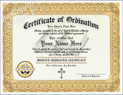 Certificate of ordination template - Editable Ordained Minister Certificate Template, Printable Certificate of Ordination, Elegant Ordination Certificate Digital Download Jet214. (1.3k) $10.00.
